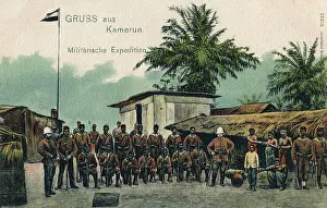 Barracks Prints: Cameroon, Africa - Germany Military Expedition