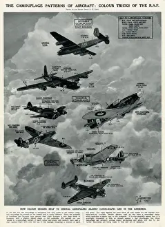 Darkness Prints: Camouflage patterns of aircraft by G. H. Davis