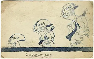 Camouflage - WWI postcard by George Ranstead