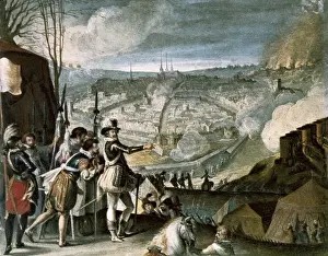 Camp of Henry IV in the Siege of a City. beg
