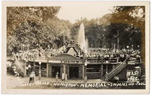 Illinois Prints: Camp Humiston memorial swimming pool, Pontiac, Illinois, USA Date: 1925