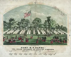 Dafrique Prints: Camp N. P. Banks, Col. Collis regiment of Zouaves d Afrique