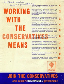 Campaign poster, Conservative Party