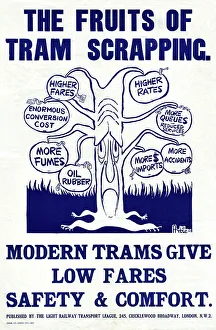 Campaigning Prints: Campaign poster against scrapping trams