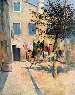 Menpes Gallery: A Campiello- Venice, Italy