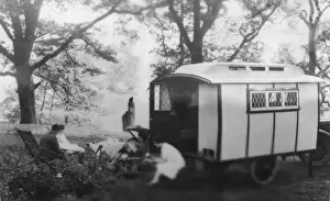 Caravans Prints: Camping Caravan Holiday