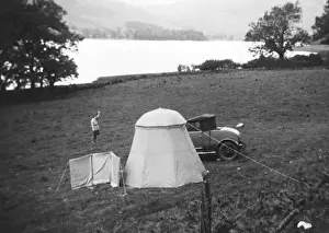 Camping at Loch Lubnaig, Trossachs, Scotland