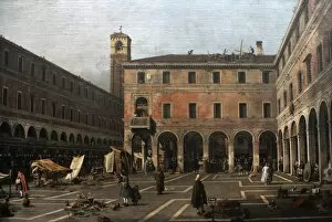 1763 Collection: The Campo di Rialto, 1758-1763, by Canaletto (1697-1768)