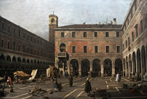 1763 Collection: The Campo di Rialto, 1758-1763, by Canaletto (1697-1768)