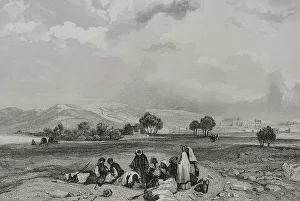 Recorridos Prints: Canaan. Engraving by Emile Rouargue