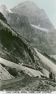 Canada - East Portal of Spiral Tunnel & Mount Stephen