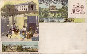 Parading Prints: Canada - Halifax - Garrison Chapel, Public Gardens, Indians