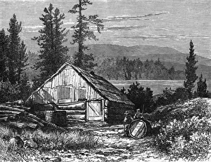 Logging Prints: Canada Logging Camp