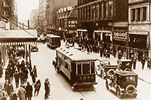 Catherine Prints: Canada Montreal St. Catherine Street probably 1920s
