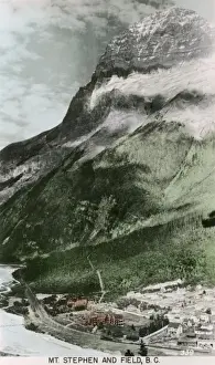 Canada - Mount Stephen and the town of Field