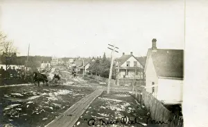 Growth Prints: Canada - Ontario - Mining Town - A new town - street scene. Date: circa 1909