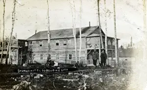 Canada - Ontario - Mining Town - Porcupine City - Shuniah Hotel with two guests