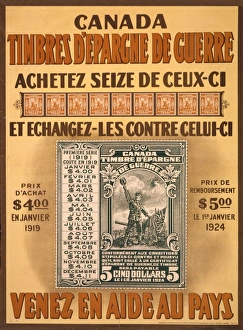 Aide Gallery: Canada timbres d epargne de guerre. Venez en aide au pays