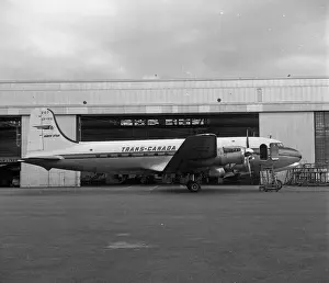 Airlines Prints: Canadair DC-4M-2 North Star CF-TFN ex TCA Panshanger