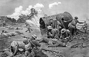 Fortunino Matania Collection: Canadas part in the Somme advance, Matania, WW1
