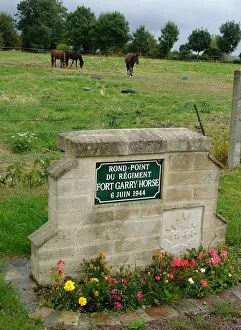 Images Dated 14th March 2019: Canadian Fort Garry Horse Memorial Anguerny