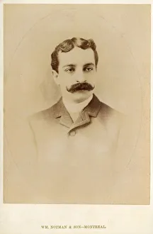 Images Dated 7th February 2019: Canadian Gent with a fine moustache - Studio Portrait