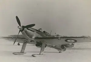 Hurricane Prints: Canadian Hawker Hurricane XII, 5624, fitted with skis