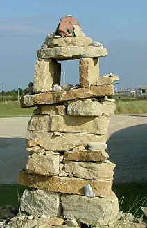 Spiritual Collection: Canadian Inuksuk Monument Utah Beach Museum