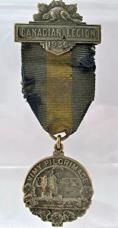 Images Dated 31st January 2012: Canadian Legion Vimy Pilgrimage 1936 medal