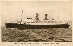 Tons Prints: Canadian Pacific Liner - Duchess of Bedford