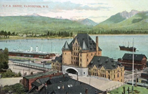 Images Dated 12th August 2019: Canadian Pacific Railroad Depot, Vancouver, Canada