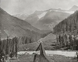 Loop Prints: Canadian Pacific Railway, Loop Valley, Selkirk Mountains, Ca