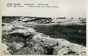 Images Dated 3rd April 2019: The Canadian Trenches - Vimy Ridge - WW1 Battlefield