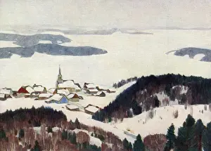 Crossed Prints: Canadian Village Snow