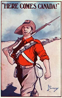 Canadian World War One Patriotic Postcard