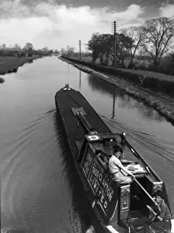Chester Prints: Canal Barge Couple