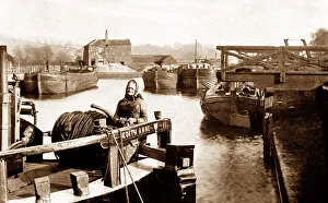 Bargee Prints: Canal barge at Stanley Ferry