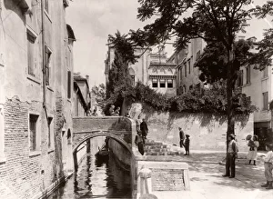 Canal and bridge, Venice, Italy