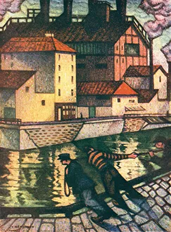 Wynne Prints: A Canal At Ghent