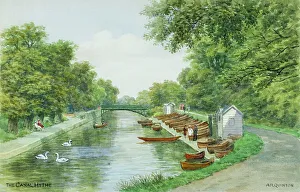Hythe Prints: Canal at Hythe, Kent