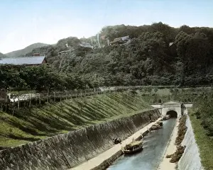 Canal from Lake Biwa, Kyoto, Japan
