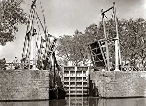 Canal lock, Ismalia, Egypt, circa 1880s