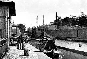 Locks Collection: Canal locks, Chester early 1900's