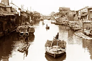 Osaka Prints: Canal, Osaka, Japan