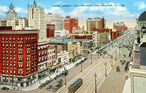 Canal Street, looking West, New Orleans, Louisiana, USA