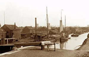 Barge Prints: The Canal, Thorne early 1900s