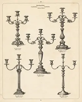 Candlestick Prints: Candlelabra and candlesticks