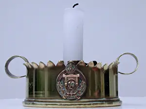 Candlestick Prints: Candlestick holder made from an 18 pounder shell case