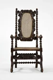 Caned armchair