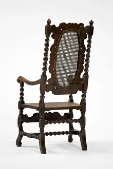 Caned armchair